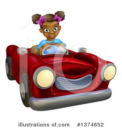 Convertible Clipart #1374652 by AtStockIllustration