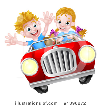Convertible Clipart #1396272 by AtStockIllustration