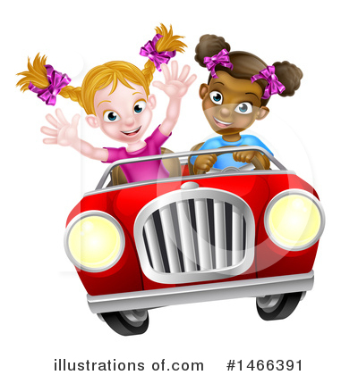 Convertible Clipart #1466391 by AtStockIllustration