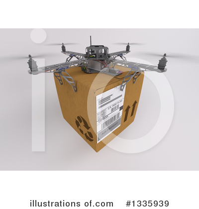Drone Clipart #1335939 by KJ Pargeter