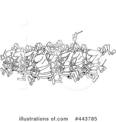Royalty-Free (RF) Drummer Clipart Illustration by toonaday - Stock Sample #443785