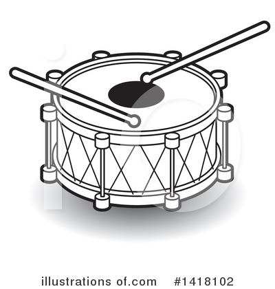 Royalty-Free (RF) Drums Clipart Illustration by Lal Perera - Stock Sample #1418102