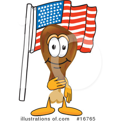 Drumstick Character Clipart #16765 by Mascot Junction