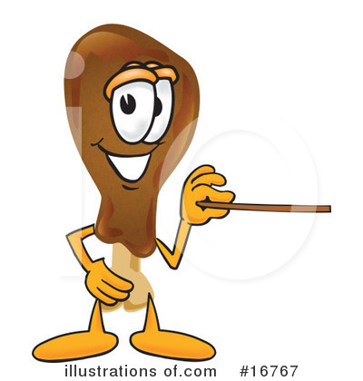 Drumstick Character Clipart #16767 by Mascot Junction