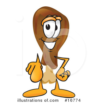Drumstick Character Clipart #16774 by Mascot Junction