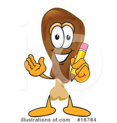 Drumstick Character Clipart #16784 by Mascot Junction