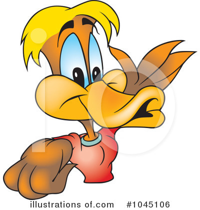 Royalty-Free (RF) Duck Clipart Illustration by dero - Stock Sample #1045106