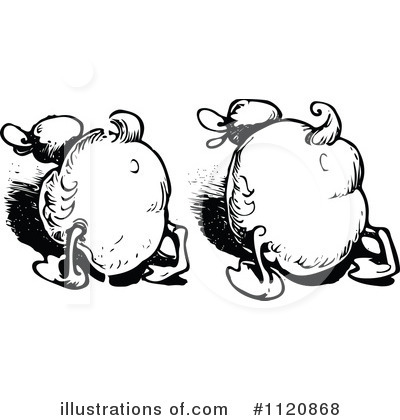 Royalty-Free (RF) Duck Clipart Illustration by Prawny Vintage - Stock Sample #1120868