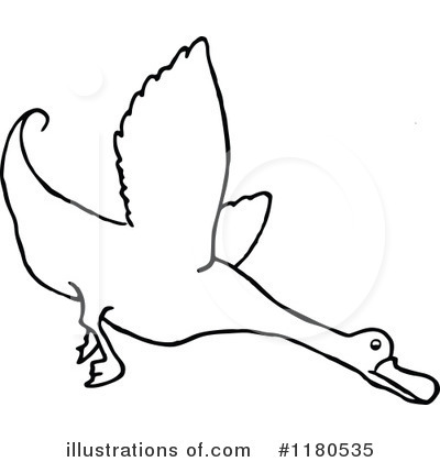 Royalty-Free (RF) Duck Clipart Illustration by Prawny Vintage - Stock Sample #1180535