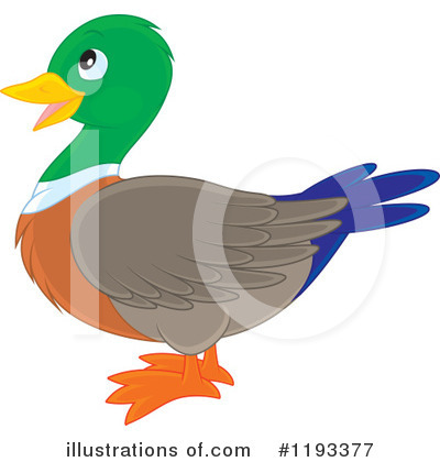 Royalty-Free (RF) Duck Clipart Illustration by Alex Bannykh - Stock Sample #1193377