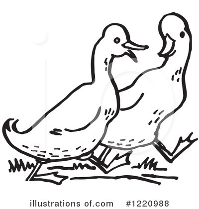 Royalty-Free (RF) Duck Clipart Illustration by Picsburg - Stock Sample #1220988