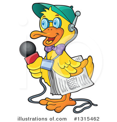 Royalty-Free (RF) Duck Clipart Illustration by visekart - Stock Sample #1315462