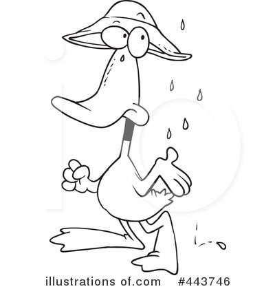 Royalty-Free (RF) Duck Clipart Illustration by toonaday - Stock Sample #443746