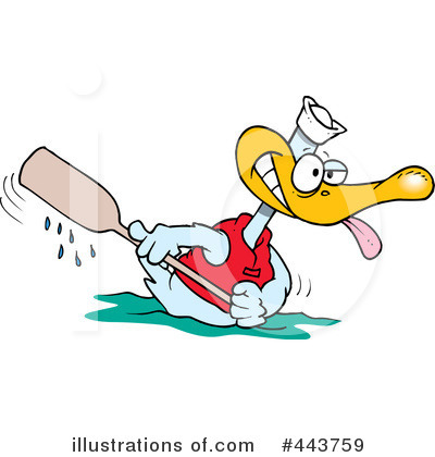 Royalty-Free (RF) Duck Clipart Illustration by toonaday - Stock Sample #443759