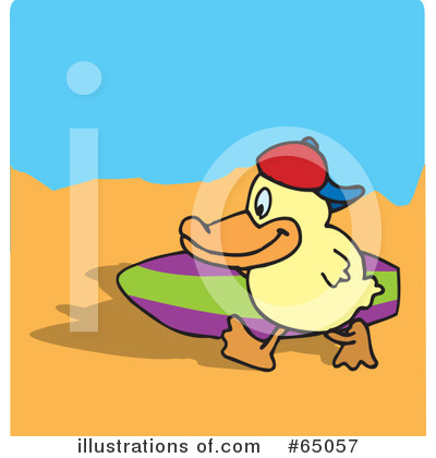 Royalty-Free (RF) Duck Clipart Illustration by Dennis Holmes Designs - Stock Sample #65057