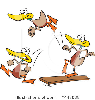 Royalty-Free (RF) Ducks Clipart Illustration by toonaday - Stock Sample #443038