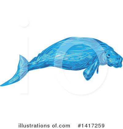 Dugong Clipart #1417259 by patrimonio