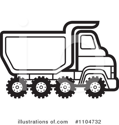 Royalty-Free (RF) Dump Truck Clipart Illustration by Lal Perera - Stock Sample #1104732