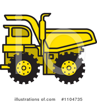 Royalty-Free (RF) Dump Truck Clipart Illustration by Lal Perera - Stock Sample #1104735