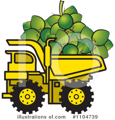 Royalty-Free (RF) Dump Truck Clipart Illustration by Lal Perera - Stock Sample #1104739