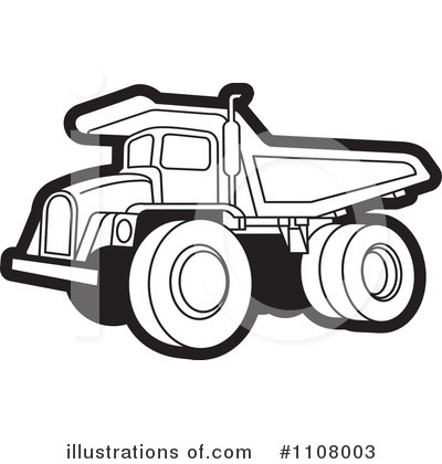 Royalty-Free (RF) Dump Truck Clipart Illustration by Lal Perera - Stock Sample #1108003