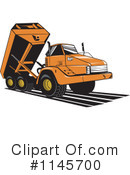 Dump Truck Clipart #1145700 by patrimonio