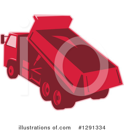 Dump Truck Clipart #1291334 by patrimonio