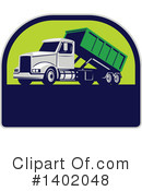 Dump Truck Clipart #1402048 by patrimonio