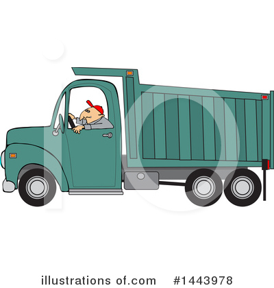 Royalty-Free (RF) Dump Truck Clipart Illustration by djart - Stock Sample #1443978