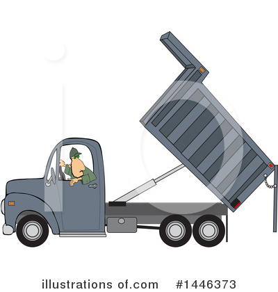 Royalty-Free (RF) Dump Truck Clipart Illustration by djart - Stock Sample #1446373