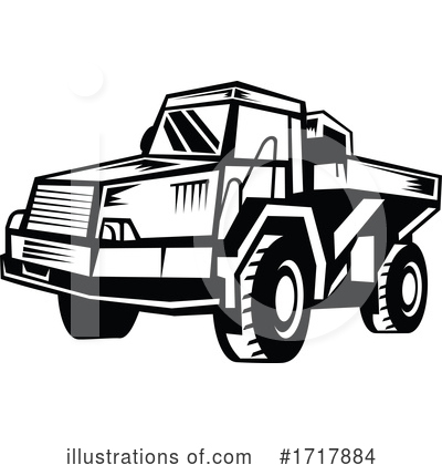 Dump Truck Clipart #1717884 by patrimonio