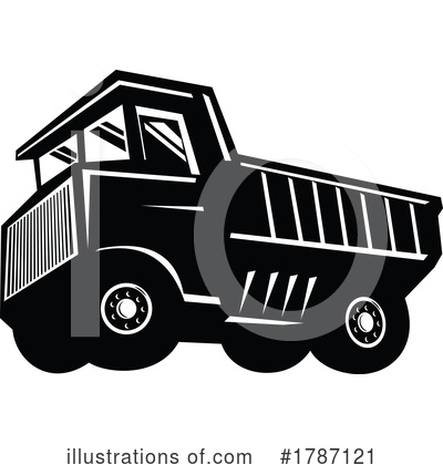 Dump Truck Clipart #1787121 by patrimonio