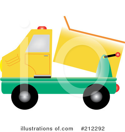 Royalty-Free (RF) Dump Truck Clipart Illustration by Pams Clipart - Stock Sample #212292