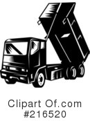 Dump Truck Clipart #216520 by patrimonio