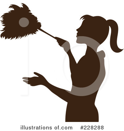 Royalty-Free (RF) Dusting Clipart Illustration by Pams Clipart - Stock Sample #228288