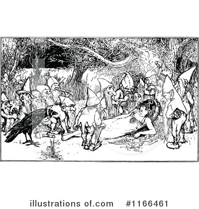 Royalty-Free (RF) Dwarf Clipart Illustration by Prawny Vintage - Stock Sample #1166461