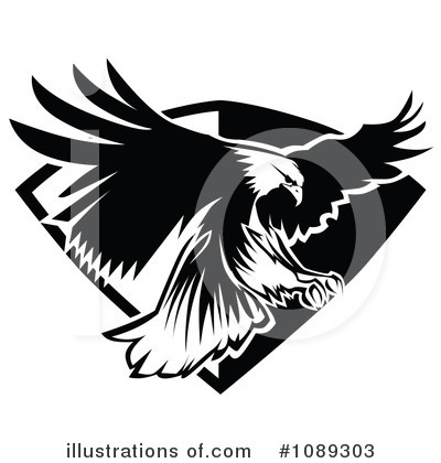 Royalty-Free (RF) Eagle Clipart Illustration by Chromaco - Stock Sample #1089303