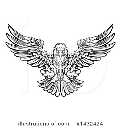 Bald Eagle Clipart #1432424 by AtStockIllustration