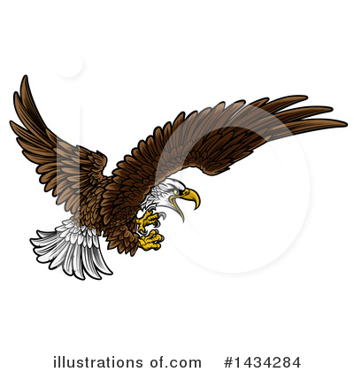 Bald Eagle Clipart #1434284 by AtStockIllustration