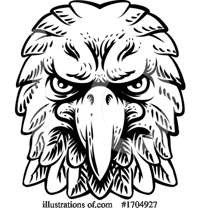 Royalty-Free (RF) Eagle Clipart Illustration by AtStockIllustration - Stock Sample #1704927