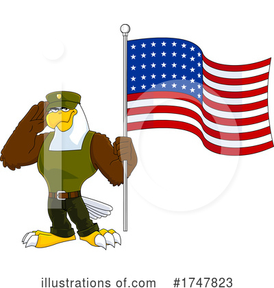 Royalty-Free (RF) Eagle Clipart Illustration by Hit Toon - Stock Sample #1747823