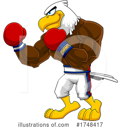 Royalty-Free (RF) Eagle Clipart Illustration by Hit Toon - Stock Sample #1748417