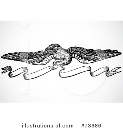 Royalty-Free (RF) Eagle Clipart Illustration by BestVector - Stock Sample #73686
