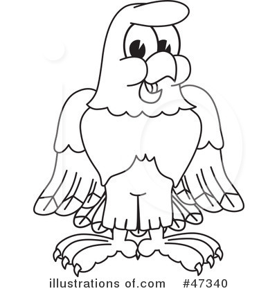 Eagle Mascot Clipart #47340 by Mascot Junction