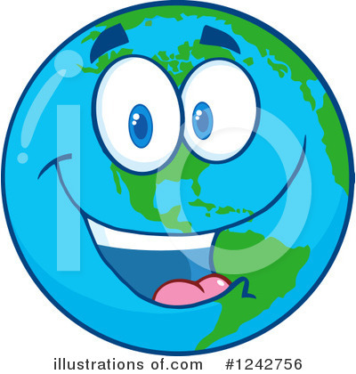 Royalty-Free (RF) Earth Clipart Illustration by Hit Toon - Stock Sample #1242756