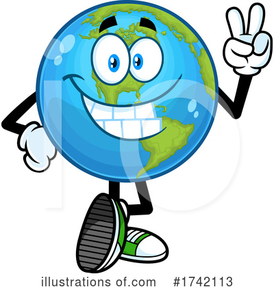 Royalty-Free (RF) Earth Clipart Illustration by Hit Toon - Stock Sample #1742113
