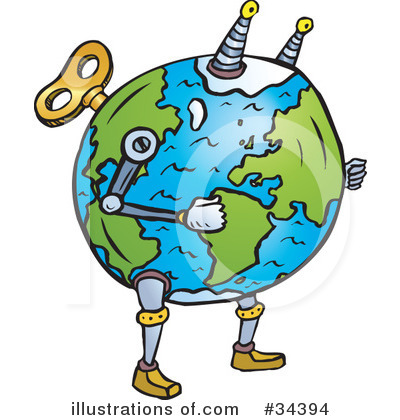 Royalty-Free (RF) Earth Clipart Illustration by Lisa Arts - Stock Sample #34394