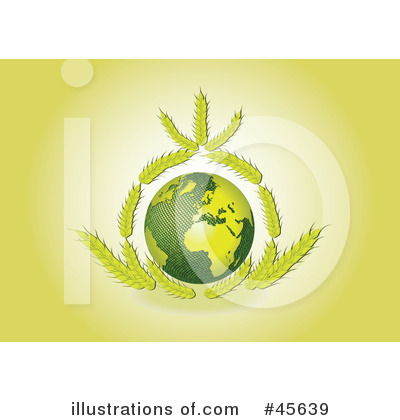 Royalty-Free (RF) Earth Clipart Illustration by Michael Schmeling - Stock Sample #45639