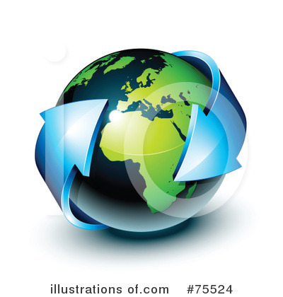 Royalty-Free (RF) Earth Clipart Illustration by beboy - Stock Sample #75524