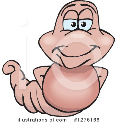 Royalty-Free (RF) Earthworm Clipart Illustration by Dennis Holmes Designs - Stock Sample #1276166